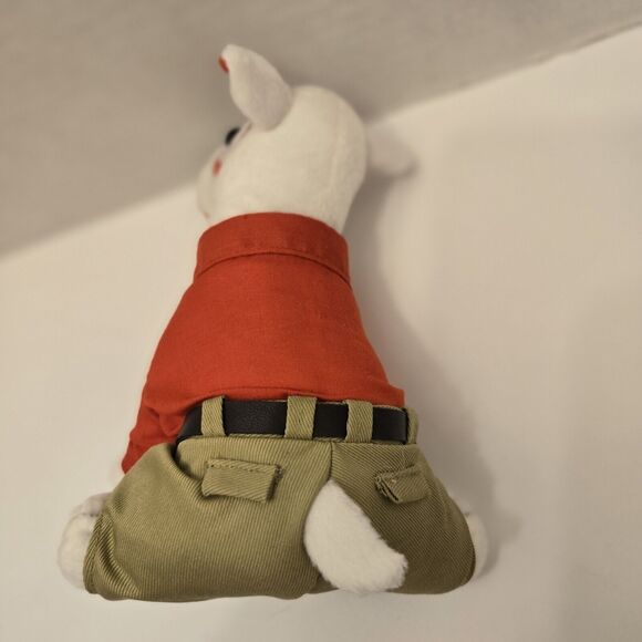 Target Bullseye 7" Plush Dog Employee Uniform Red Shirt Khaki Pants 2005 - Picture 9 of 15